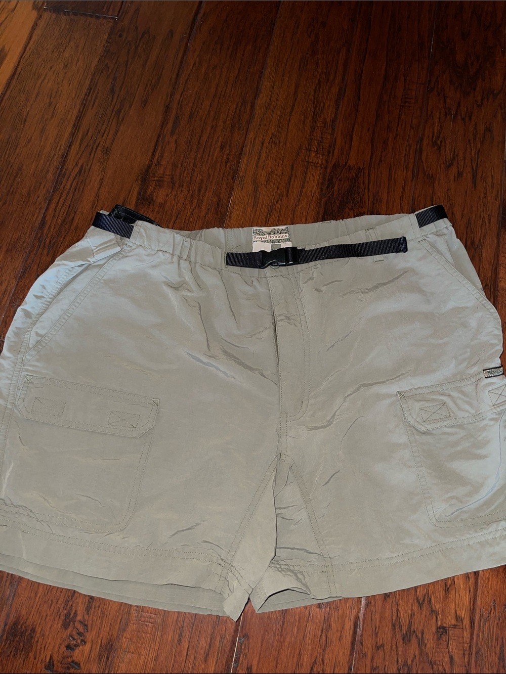 Royal Robbins Men's Cargo Shorts in a khaki greenish color